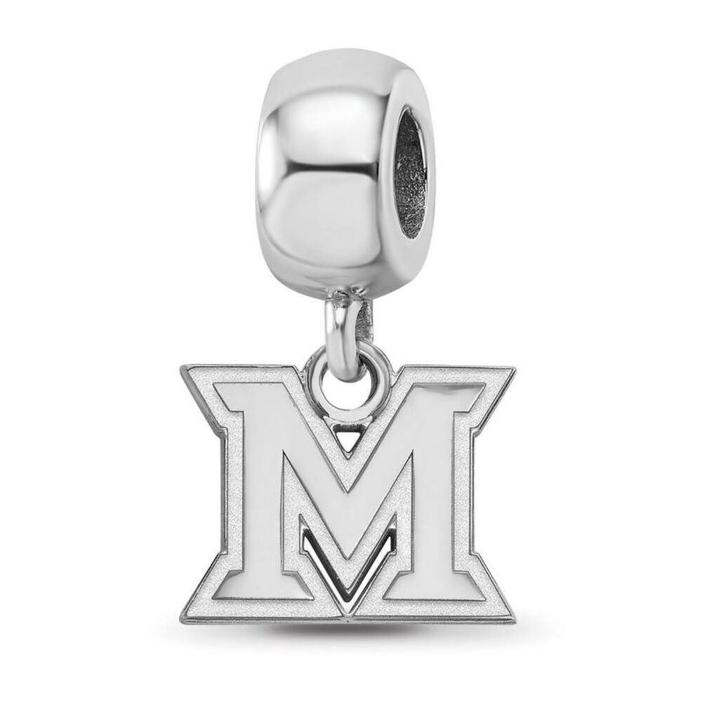 Sterling Silver Miami University XS Dangle Bead Charm